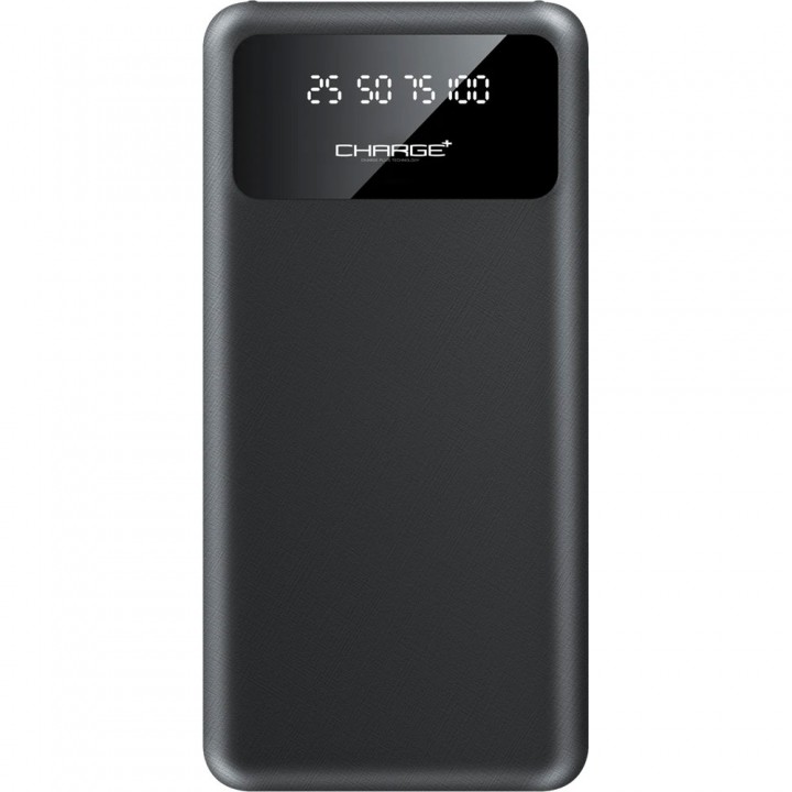 Siyah 10000 mAh 4 Kademe LED Göstergeli Çift El Fenerli Promosyon Powerbank